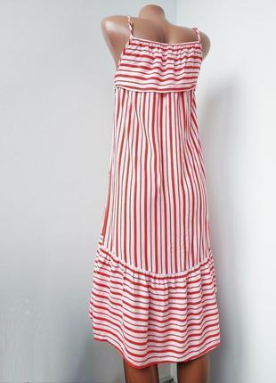 Платье сарафан в полоску, натуральное, вискоза 100% h&m6 фото