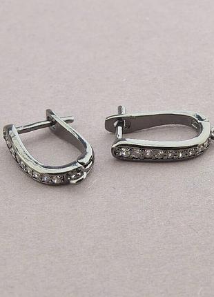 Швензи пара фіаніт хром 15х3см.