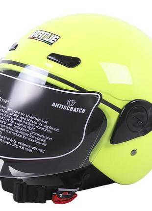 Шлем мотоциклетный открытый md-op01 virtue (желтый, size s)