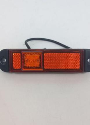 Ліхтар габаритний діодний жовтий, без кріплення (4 діоди + відбивач) fr
