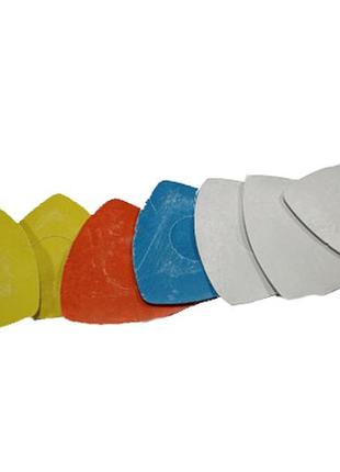 Мелки закройщика восковые для разметки треугольные большие 10шт