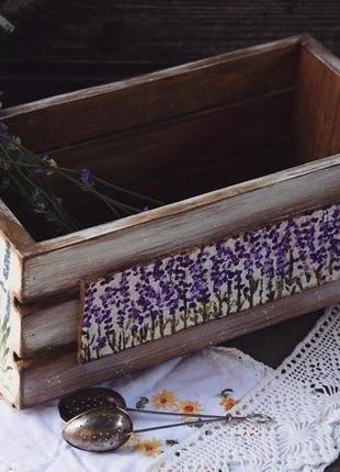 Великий ящик прованс з лавандою