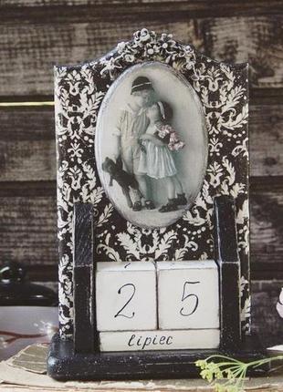 Вечный винтажных календарь черно-белый на польском языке3 фото