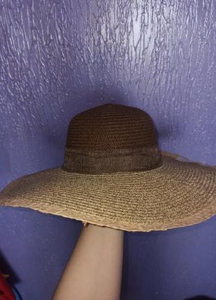 Стильная летняя шляпа с бантом2 фото