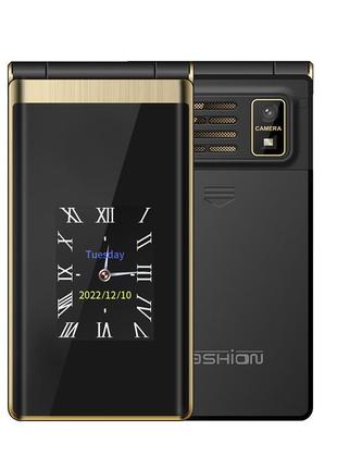 Кнопочный телефон tkexun m1 gold    dual display