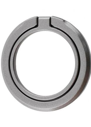 Кольцо держатель (поп-сокет) ring magnetic ring holder lite gray1 фото