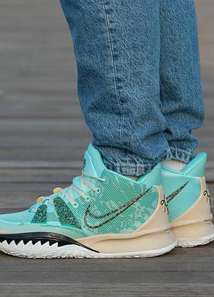 Мужские кроссовки бирюзовые nike pools kyrie 75 фото