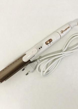Щипцы утюжок для волос gemei gm-2961, стайлер для завивки, прибор для завивки волос, утюжок5 фото