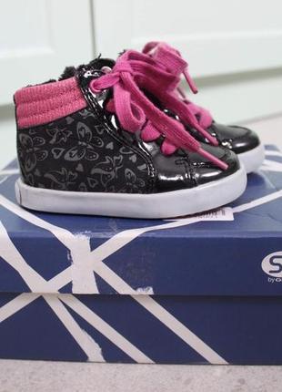 Весенние ботинки кеды для девочки geox gisli, 20 р