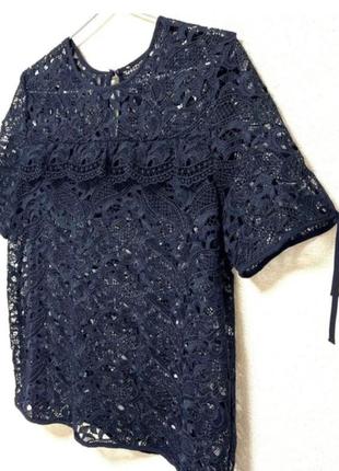 Мереживна блуза h&m