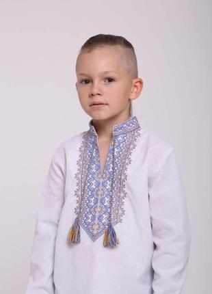 4403 натуральна вишиванка на хлопчика 100% бавовна