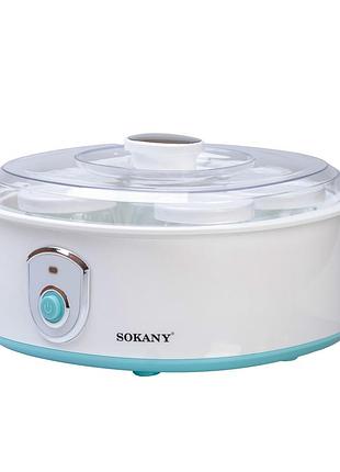 Йогуртница электрическая с баночками йогуртница с таймером sokany