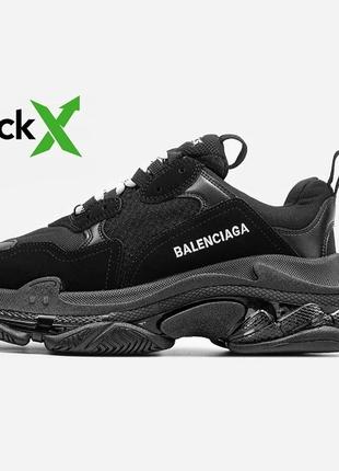 Оберіть стильні кросівки balenciaga triple s “black” 37, нове1 фото