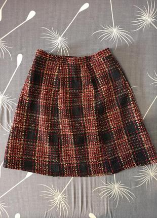 Твидовая юбка размер s