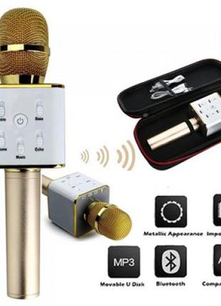 Bluetooth-мікрофон для караоке q7 блютуз мікро + чехол gw