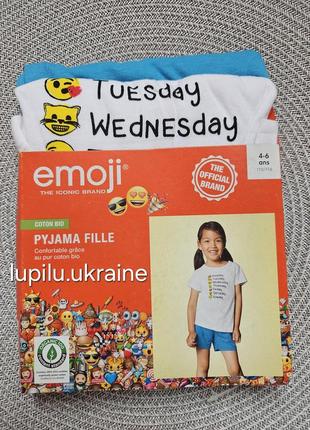 Lupilu піжама / літній комплект на дівчинку  110/116 р пижама летняя на девочку шорты футболка