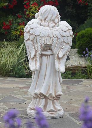 Садова фігура ангел, що молиться стоячи 72x24x25 см гранд презент ссп12091 крем4 фото