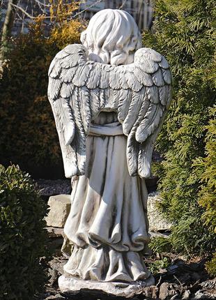 Садова фігура ангел, що молиться стоячи 72x24x25 см гранд презент ссп12091 крем6 фото