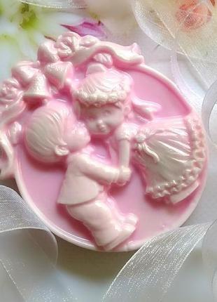 Сувенирное свадебное мыло, бонбоньерка