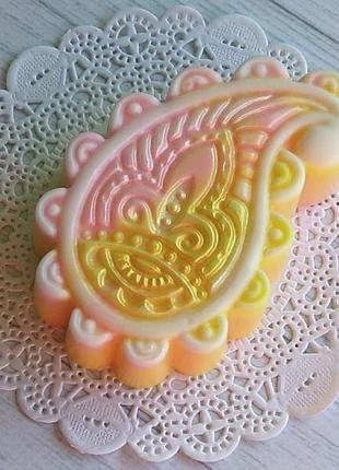 Сувенирное мыло: восточный узор 'пейсли' в коробочке