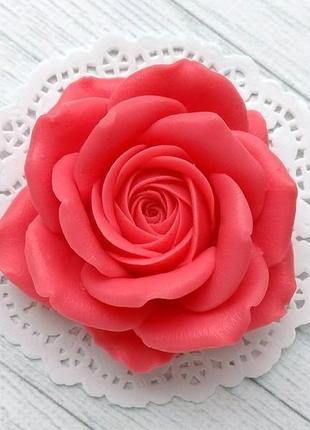 Мило ручної роботи: троянда в прозорій коробочці3 фото