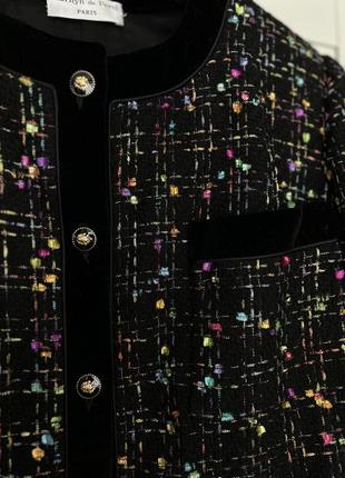 Жакет пиджак дизайнерский в стиле chanel