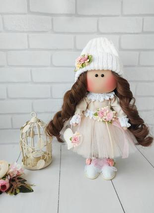 Інтер'єрна текстильна лялька ручної роботи кукла подарунок декор3 фото