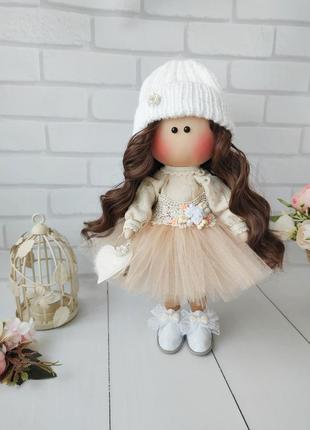 Інтер'єрна текстильна лялька ручної роботи кукла подарунок декор6 фото