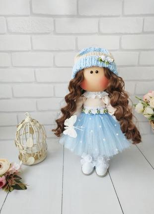 Інтер'єрна текстильна лялька ручної роботи кукла подарунок декор4 фото