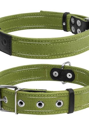 Ошейник х/б тесьма collar брезент двойной (ширина 35мм, длина 51-63см)