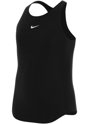 Чорна майка  nike one dri-fit на зріст до 160см