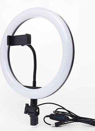 Лампа кольцо для фото 26 см | кольцевая лампа для блогеров | кольцевая светодиодная im-362 led лампа5 фото