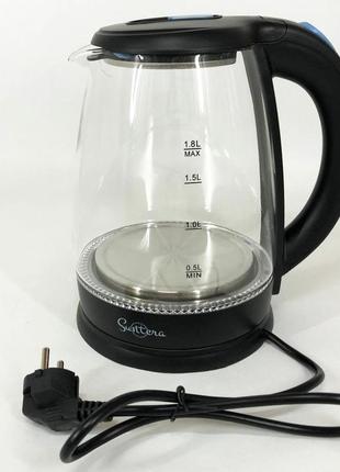 Стеклянные электрические чайники с подсветкой suntera ekb-322b черный | хороший xh-781 электрический чайник