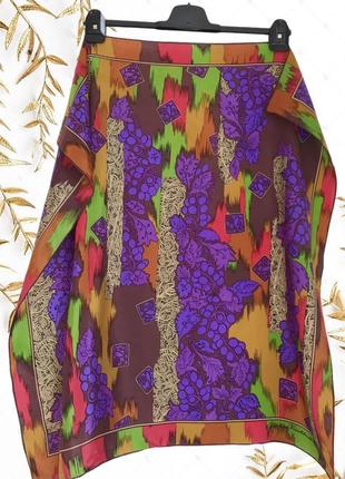 Подписной ♥️♥️♥️ яркий шелковый платок christian fischbacher, роуль.4 фото
