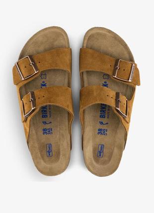 Шкіряні шльопанці birkenstock arizona