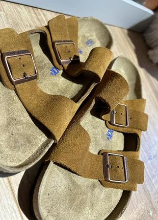 Кожаные шлепанцы birkenstock arizona4 фото