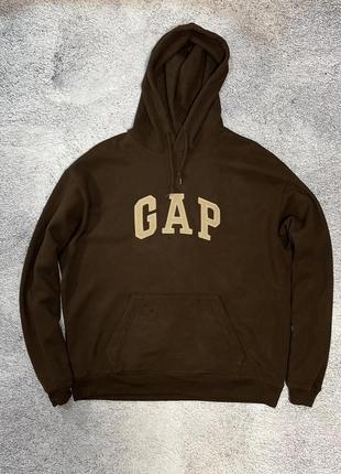 Мужское коричневое худи gap