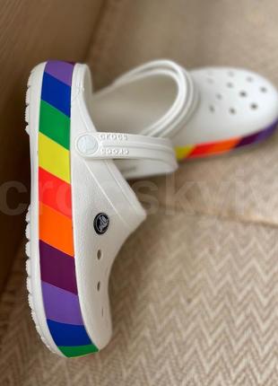 Crocs crocband clog rainbow block 36-40(41)5 фото