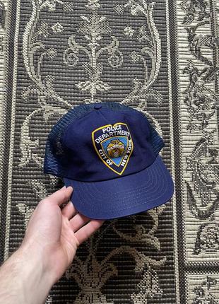 Кепка вінтаж made in usa vintage police department new york
