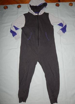 Костюм домашний человечек толстовочный слип пижама на мальчика 10 лет 140 см