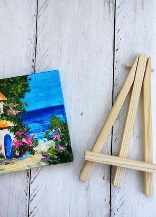 Картина миниатюра с мольбертом
