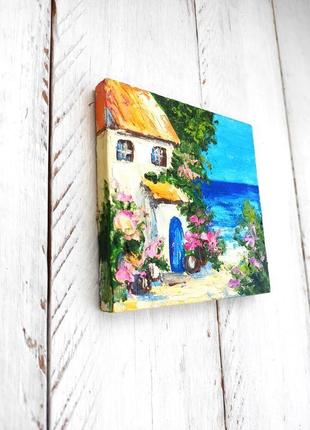 Картина миниатюра с мольбертом