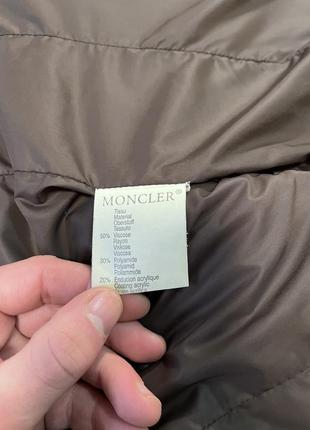 Moncler вінтажний пуховик коричневий жіночий10 фото