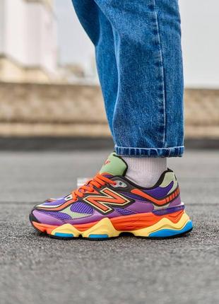 Женские кроссовки разноцветные new balance 9060 prism purple