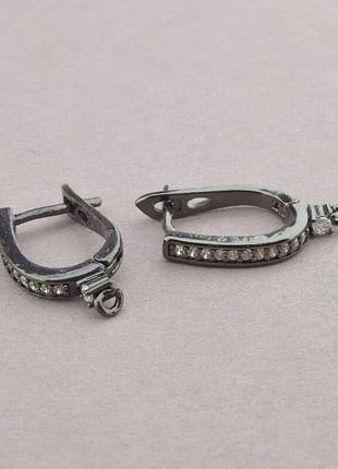 Швензи пара фіаніт хром 17х2см.