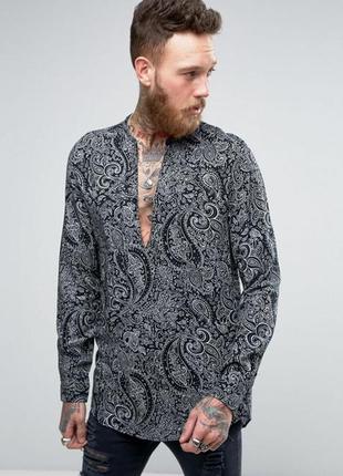 Asos мужская сорочка принт пейсли.1 фото