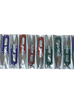 Ножницы для обрезки ниток большие цветные 12.2см/поштучно3 фото
