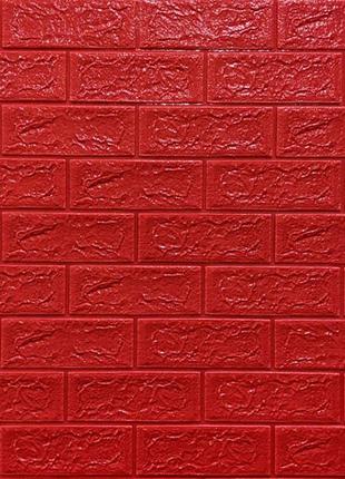 Самоклеюча декоративна 3d панель цегла червона 700х770х5мм (008-5) sw-00000145