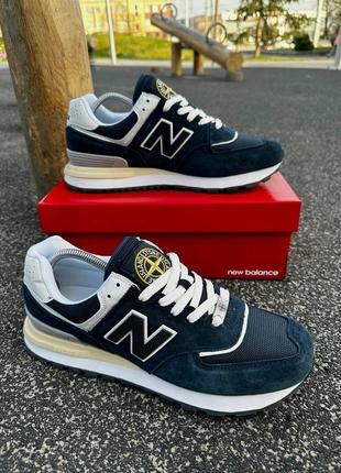 Кросівки new balance 574 х stone island