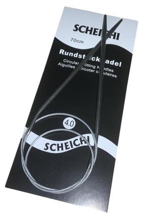 Спицы металлические круговые на тросе 70см/№4